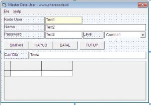 Aplikasi Penjualan Dengan Visual Basic 6