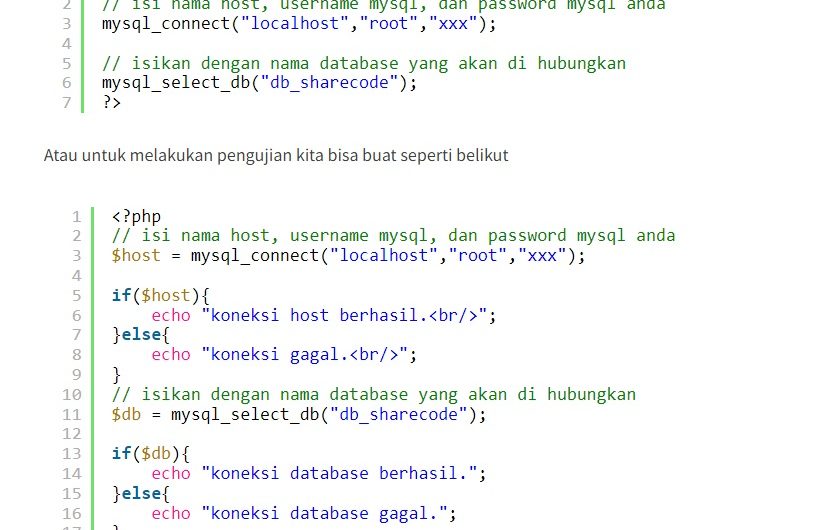 Cara Membuat Koneksi PHP dengan MySQL dan MySQLi