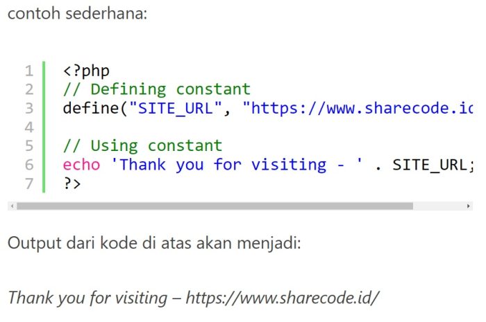 PHP Constants