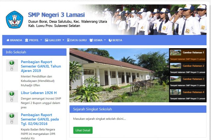Website Sekolah Dengan Codeigniter 3