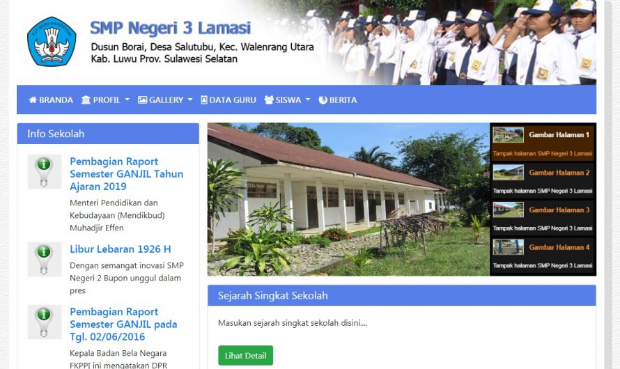 Website Sekolah Dengan Codeigniter 3