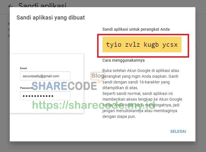 Cara Membuat Sandi Aplikasi pada Akun Gmail