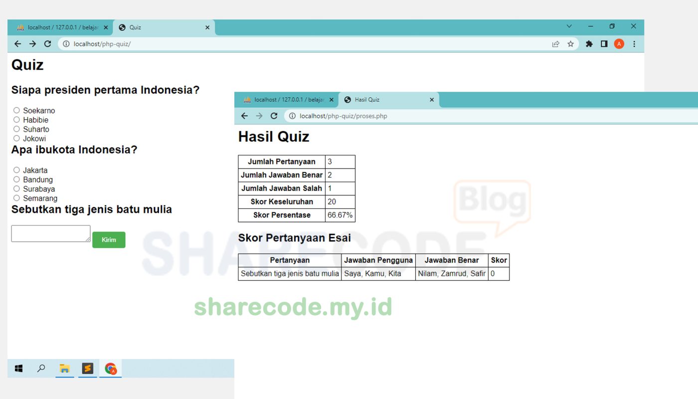 Membuat Quiz Online dengan PHP dan MySQLi: Langkah demi Langkah