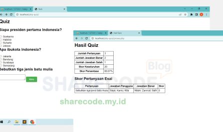 Membuat Quiz Online dengan PHP dan MySQLi: Langkah demi Langkah