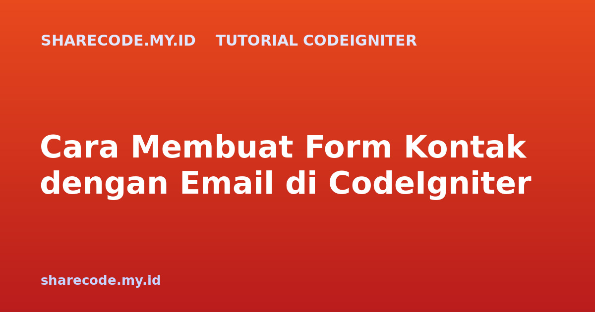 codeigniter-contact-form