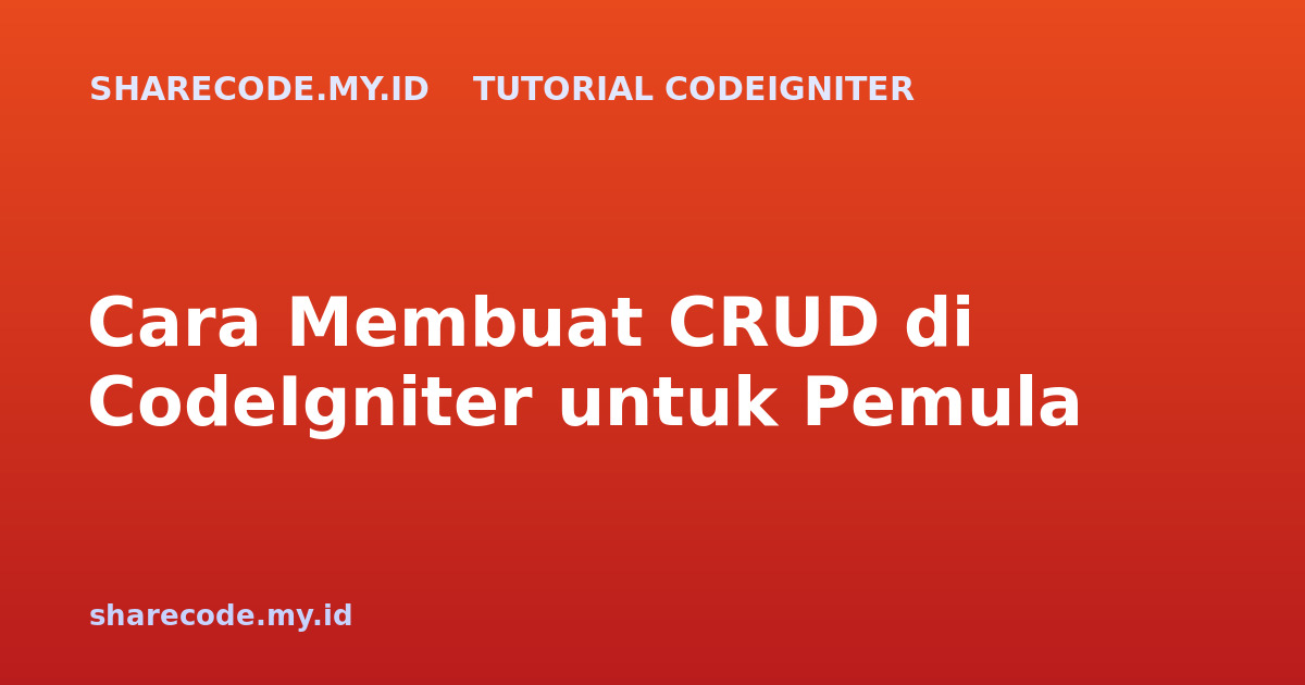 codeigniter-crud