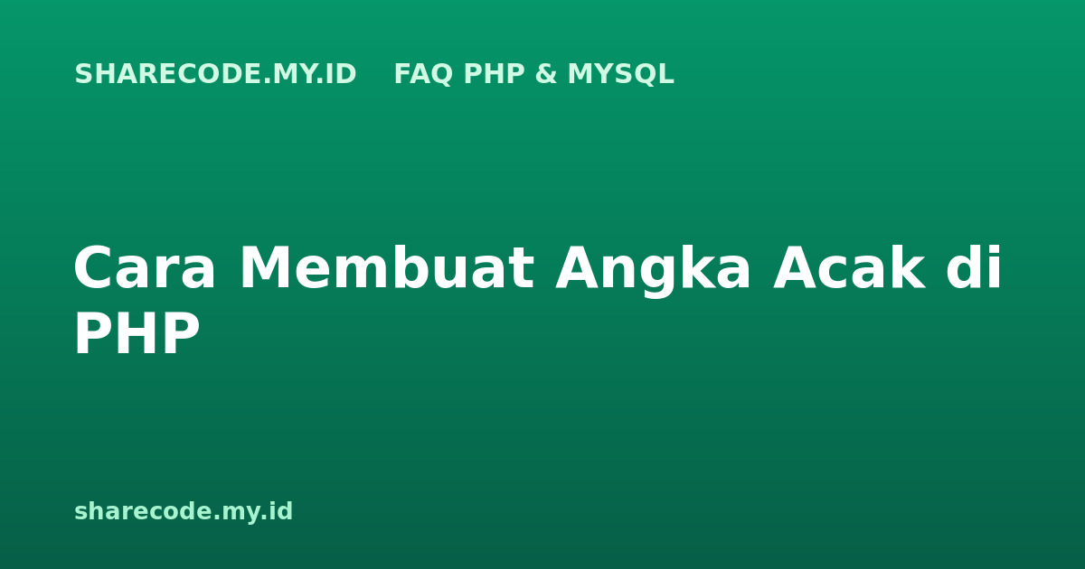 php-faq-angka-acak