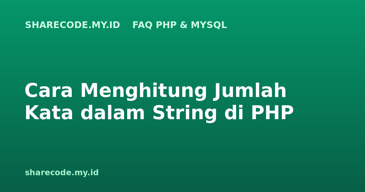 php-faq-jumlah-kata