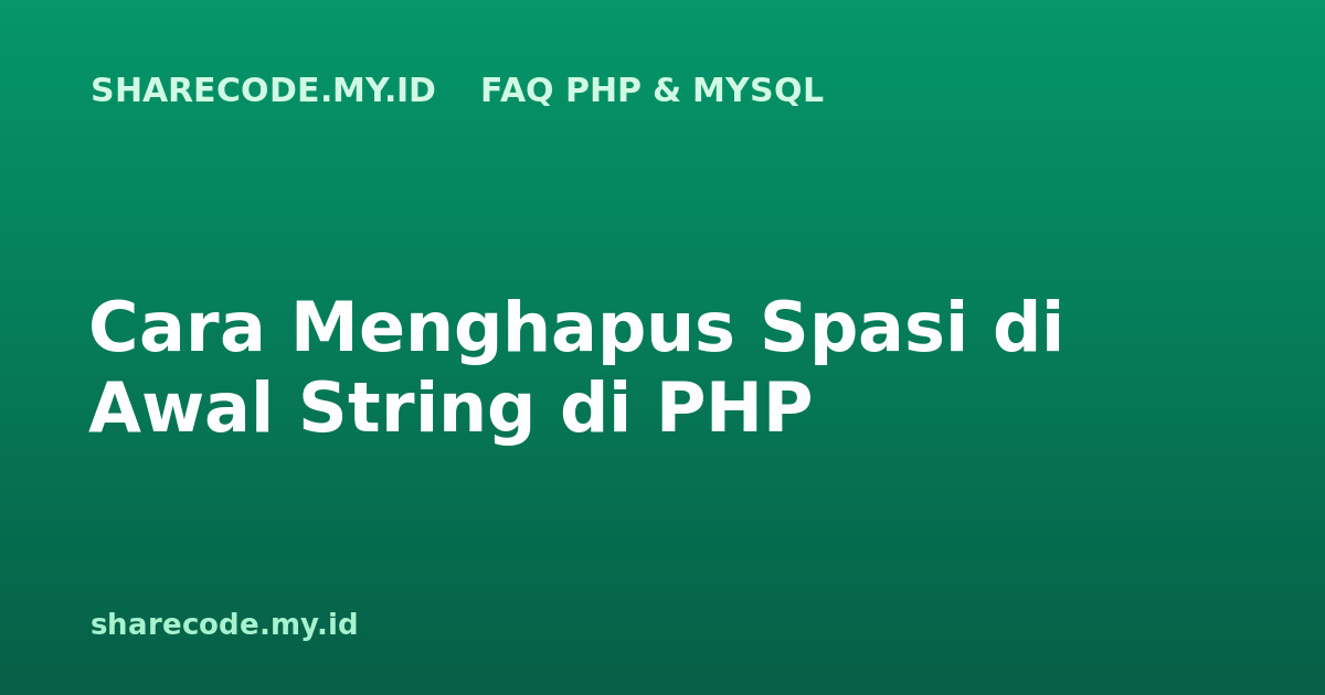 php-faq-ltrim