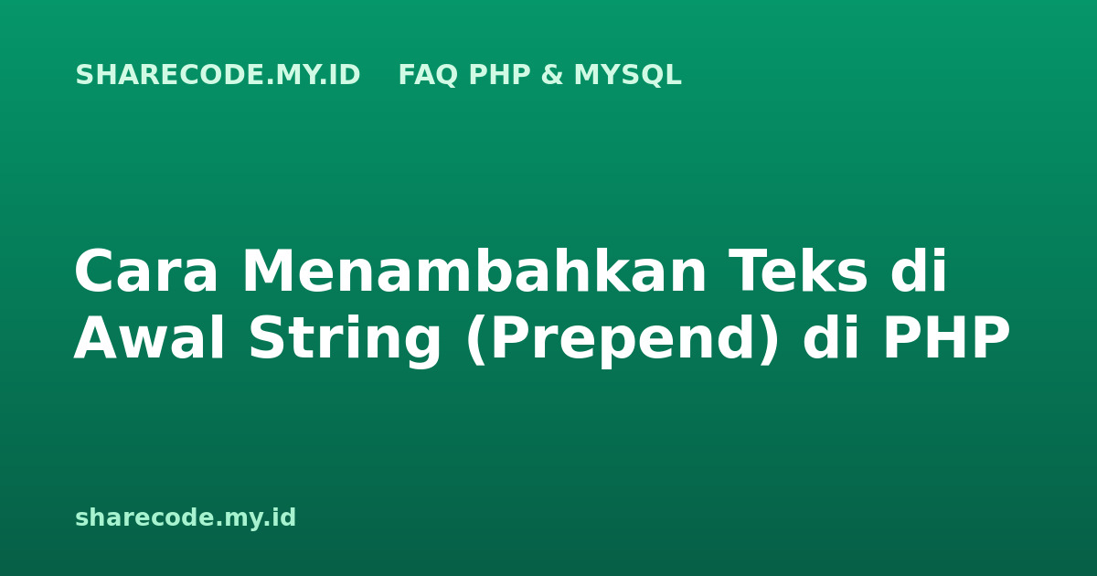 php-faq-prepend-string