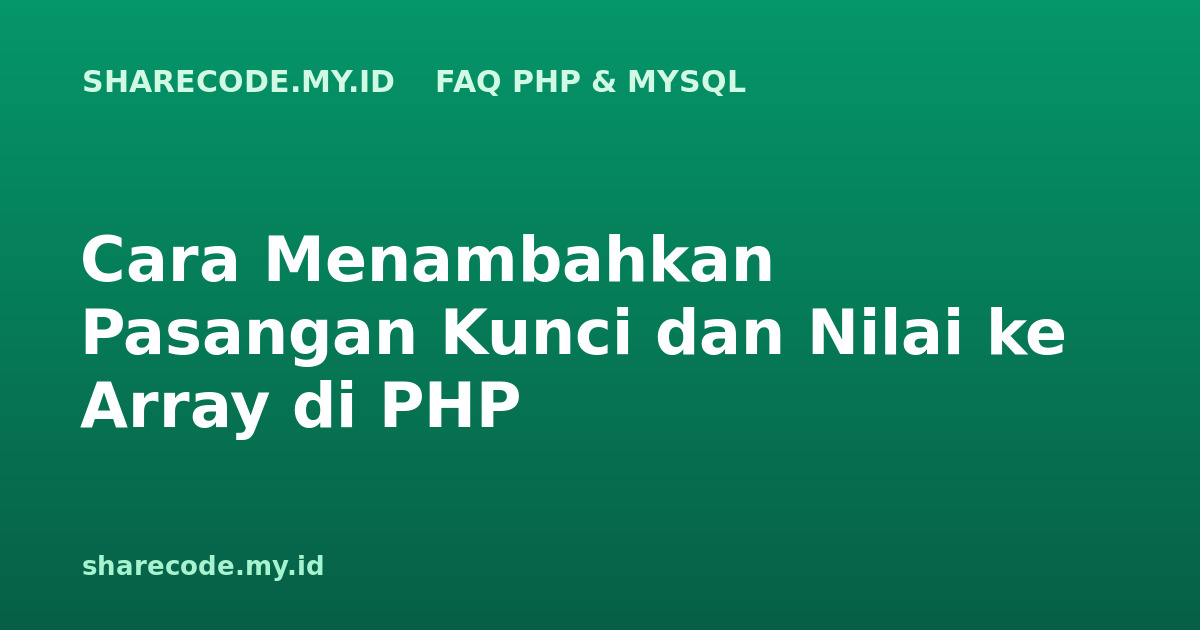 php-faq-push-key-value