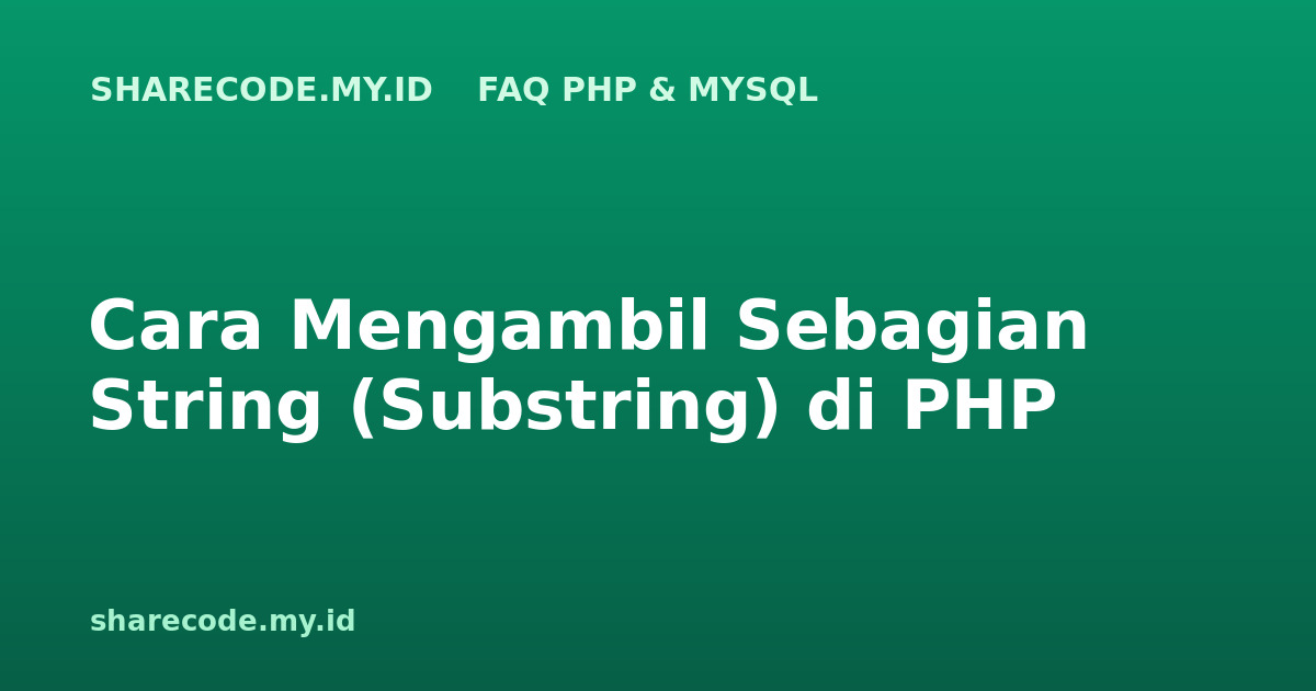 php-faq-substr