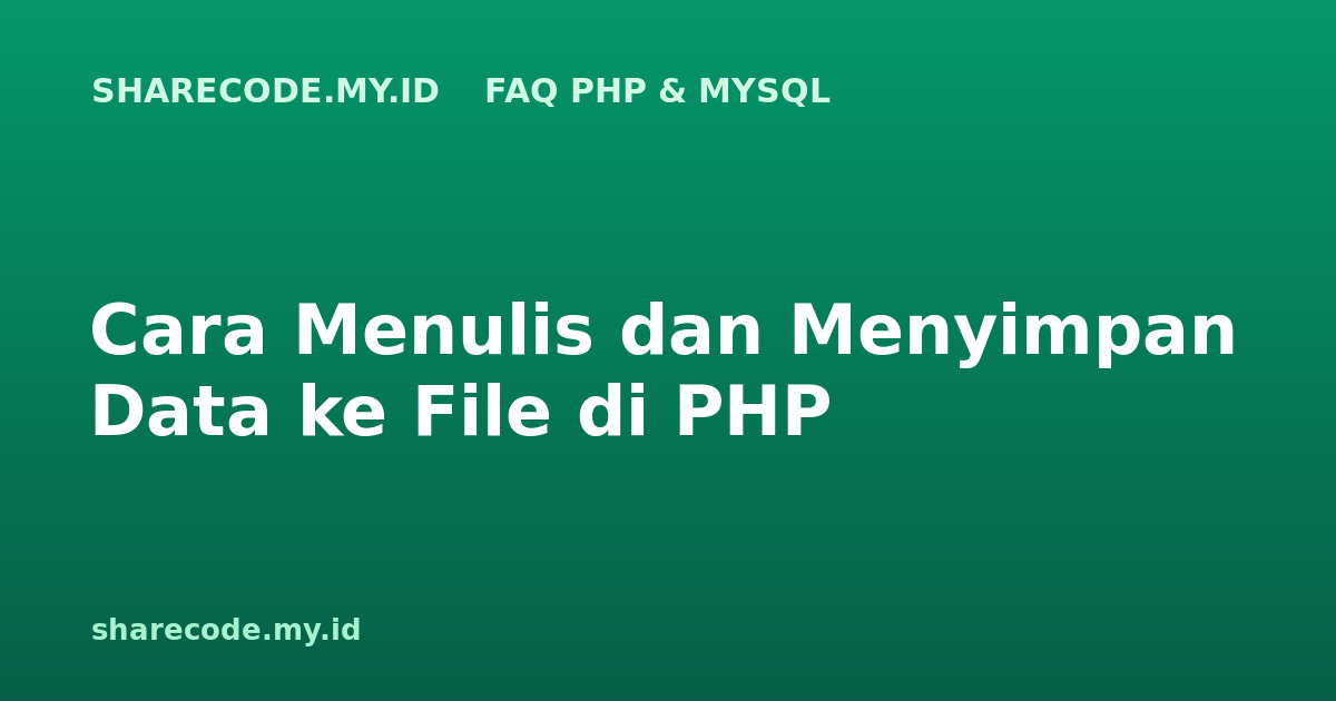php-faq-tulis-file