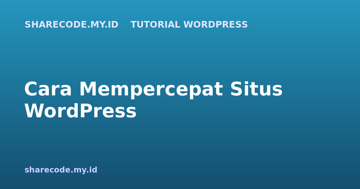 wordpress-percepat